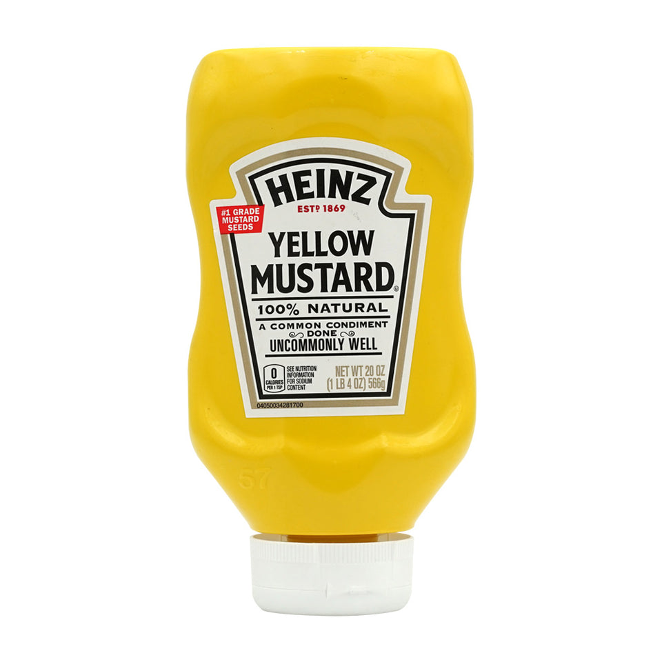 100% Natural Yellow Mustard, 20 oz