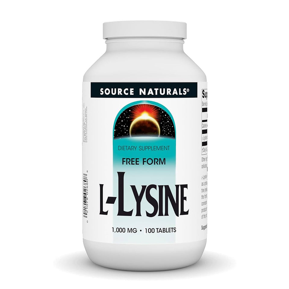 ソースナチュラルズ_L-リジン 1000mg、100錠