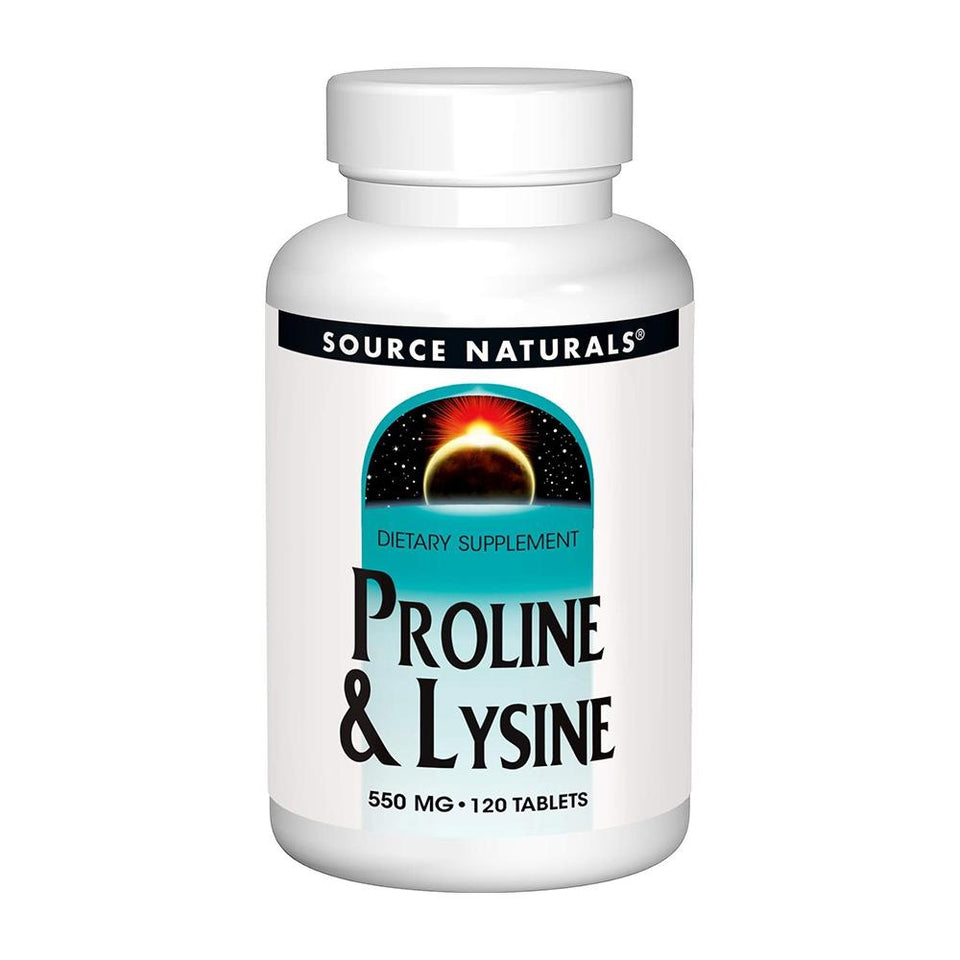 ソースナチュラルズ_プロリン&リジン 550mg、120錠