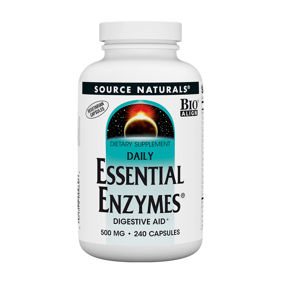 ソースナチュラルズ_デイリーエッセンシャルエンザイム 500mg、240カプセル