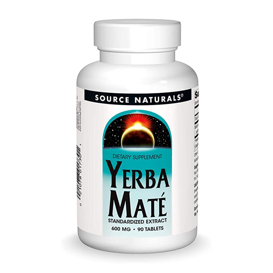 ソースナチュラルズ_イェルバマテ スタンダード抽出物 600mg、90タブレット