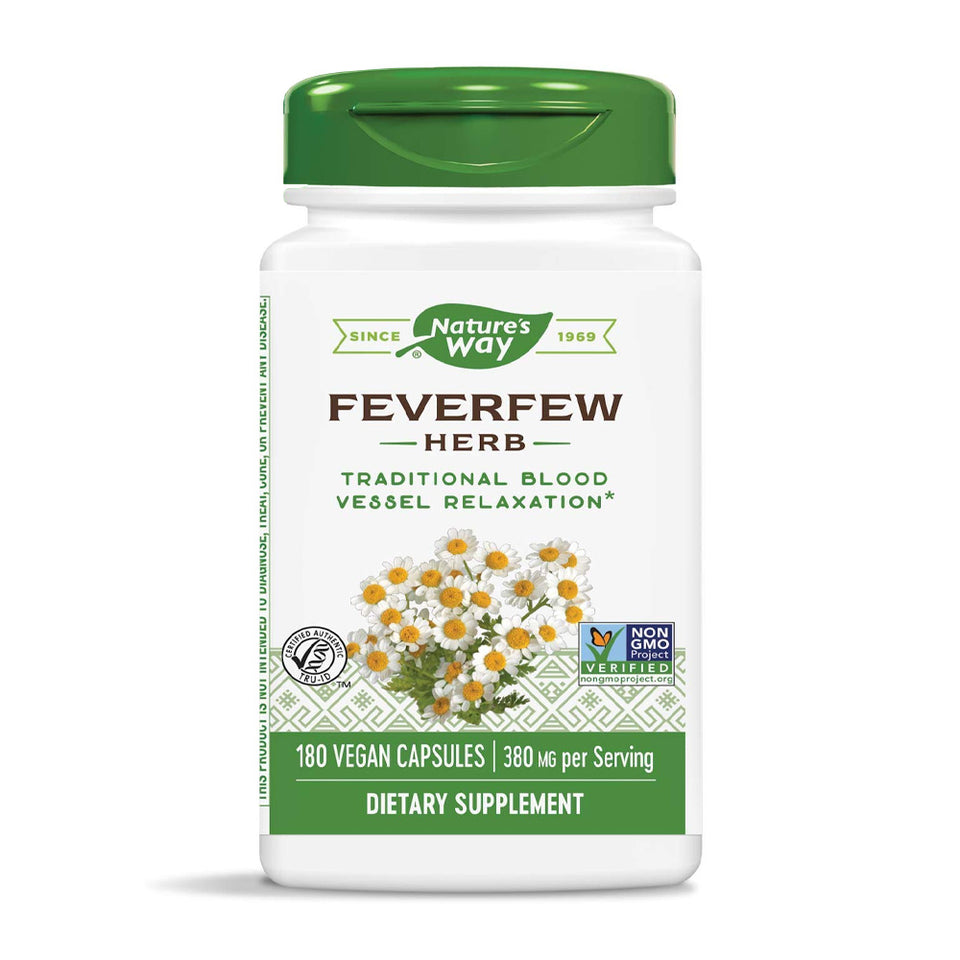 ネイチャーズウェイ_フィーバーフューハーブ 380mg、180ベジカプセル