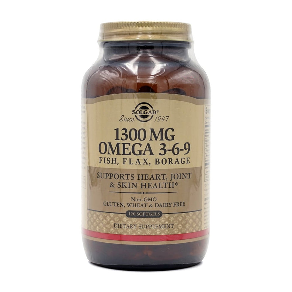 솔가_1300mg 오메가 3-6-9 피쉬 플랙스 보라지, 120 소프트젤