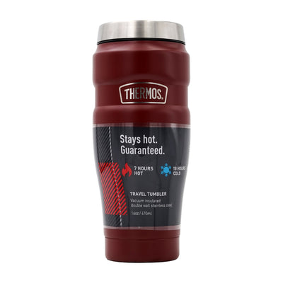 써모스_스테인리스 킹 이중 스테인리스 스틸 트레블 텀블러 러스틱 레드, 470ml