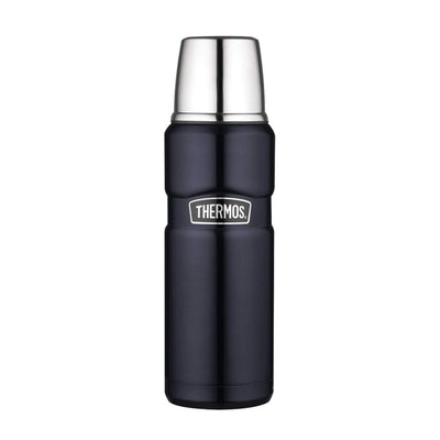 써모스_스테인레스 킹 베큠 단열 더블 월 음료 보틀 미드나이트 블루, 470ml