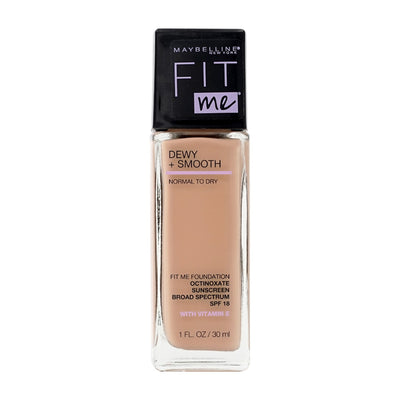메이블린뉴욕_핏 미 듀이+스무스 파운데이션 115 아이보리 선스크린 SPF 18, 30ml