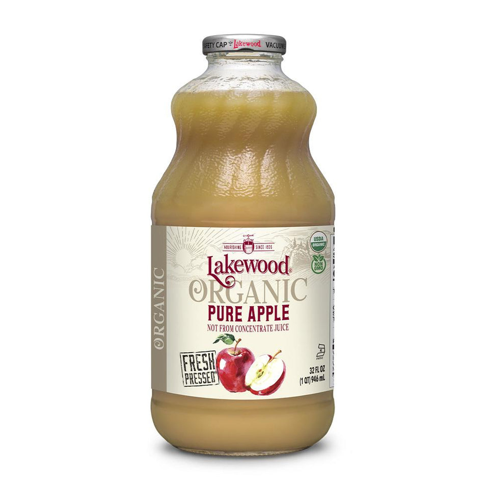 レイクウッド_オーガニックピュアアップルジュース、946ml