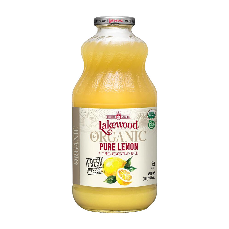 レイクウッド_オーガニックピュアレモンジュース、946ml