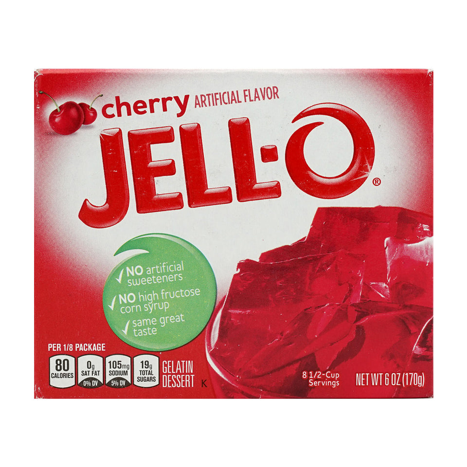 Jell-O ゼラチンデザート チェリー 6オンス