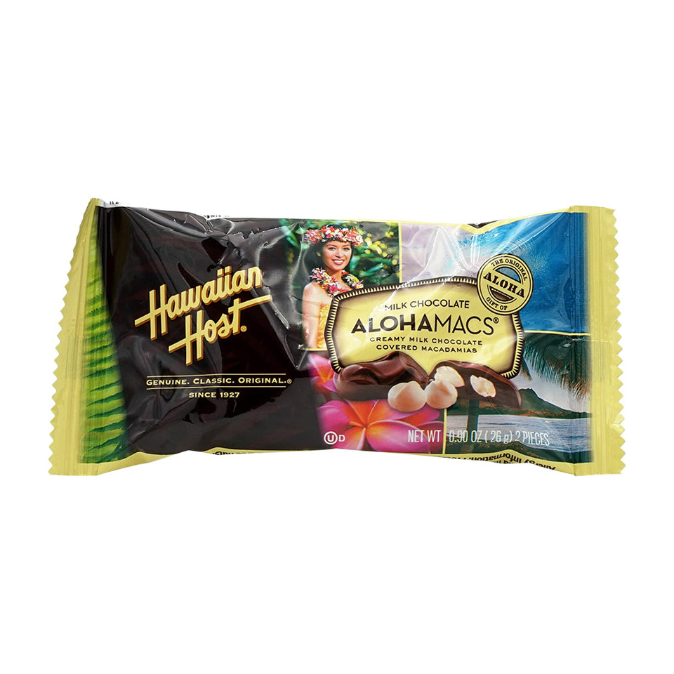 AlohaMacs ミルクチョコレート 2個、 0.9oz
