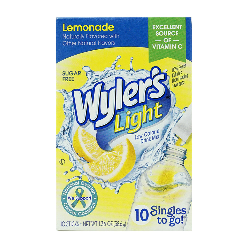 Singles to Go Drink Mix Lemonade Sugar Free, 10 Sticks