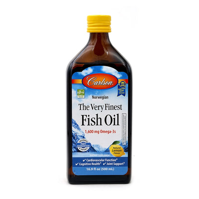 칼슨랩스_피쉬 오일 1600mg 내추럴 레몬 맛, 500ml