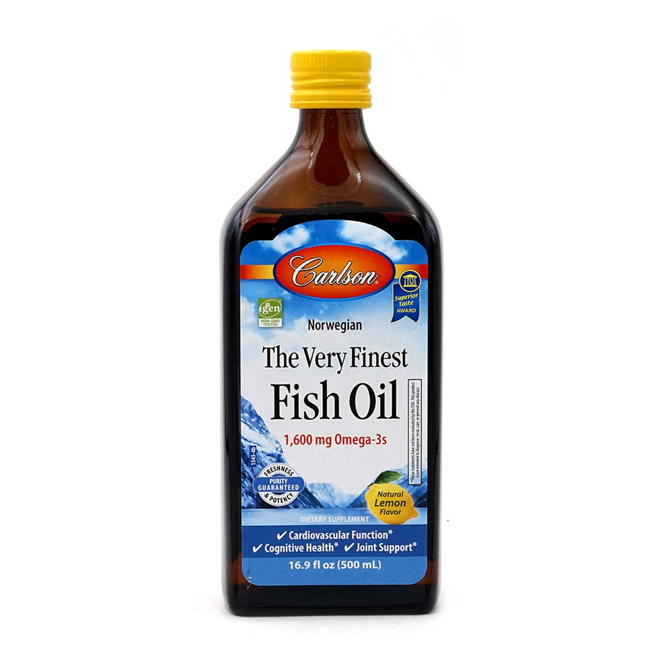 칼슨랩스_피쉬 오일 1600mg 내추럴 레몬 맛, 500ml