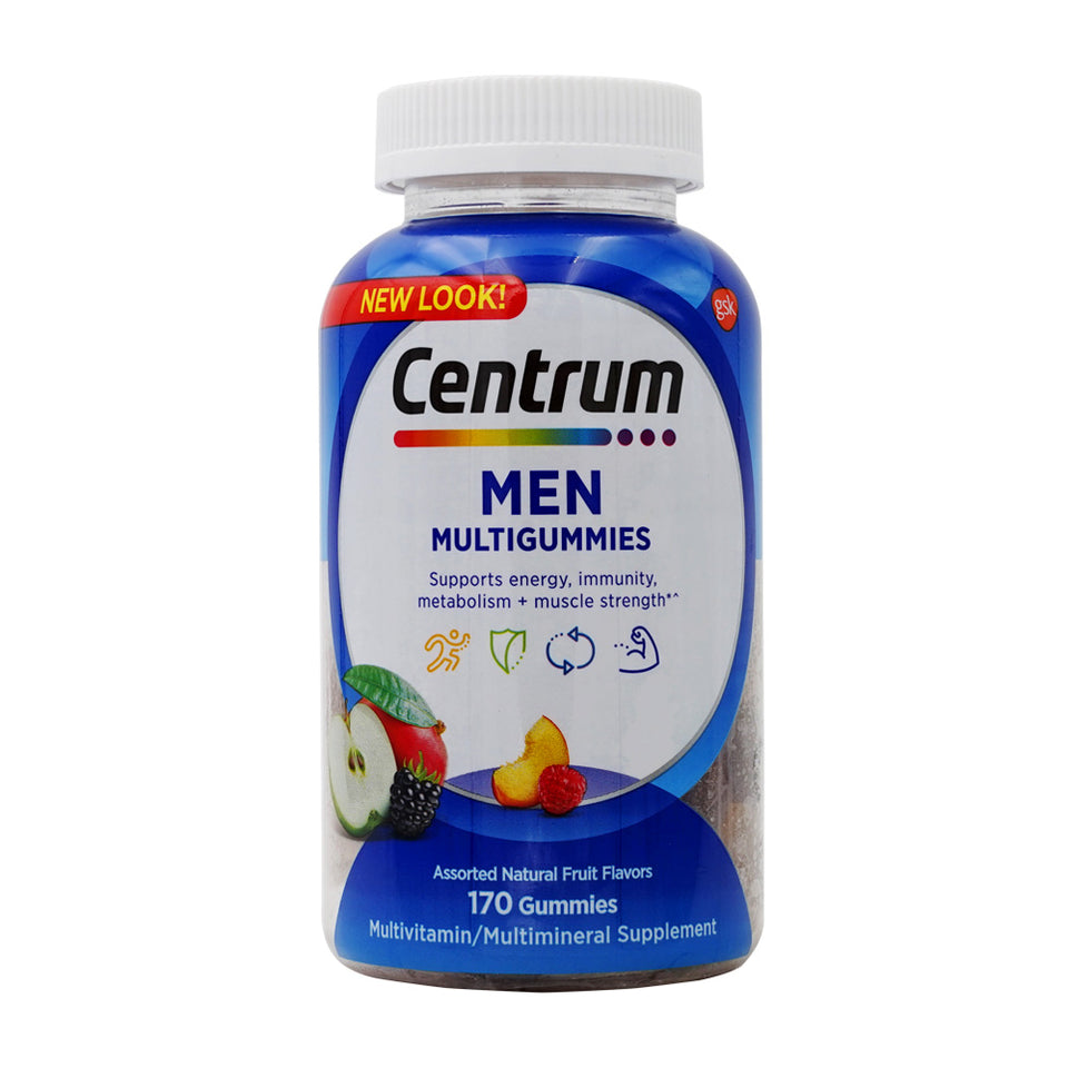 Centrum_センタムマンマルチグミ アソートナチュラルフルーツ味、170粒