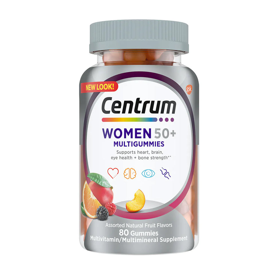 Centrum_Centrum Woman 50+ マルチグミ アソーテッドナチュラルフルーツ味、80グミ