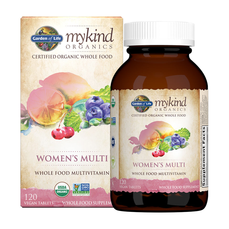 Mykind Organics ウィメンズマルチ、ビーガンタブレット120粒