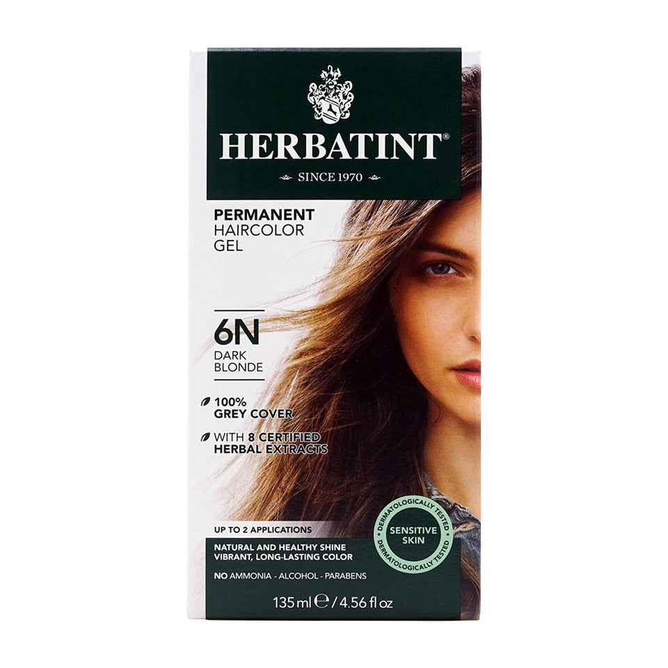 허바틴트_パーマネントヘアカラー ジェル 6N ダークブロンド、135ml