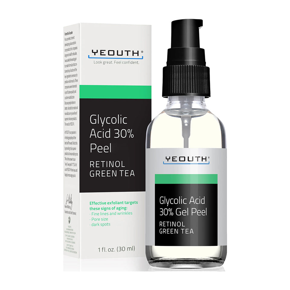 レチノール、グリーンティー配合 グライコリックアシッド 30% ピーリング 30ml