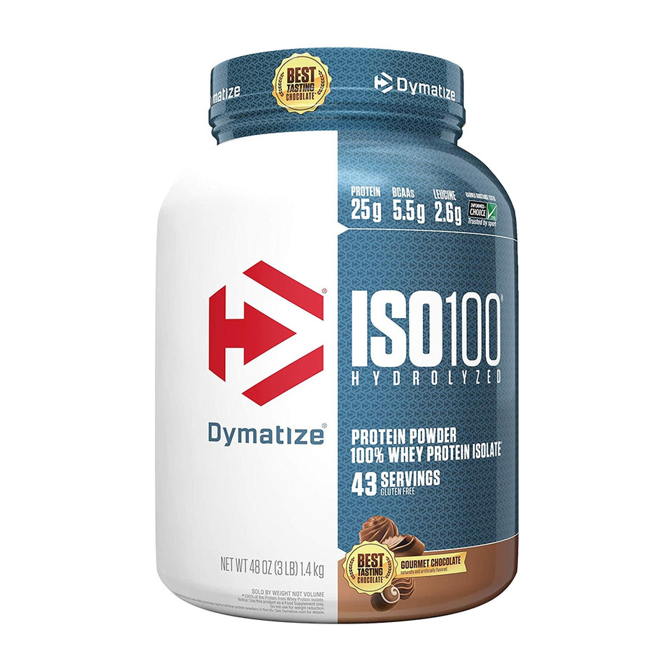 ダイマタイズ_Iso-100、加水分解プロテインパウダー、100%ホエイプロテインアイソレート、グルメチョコレート、43食分1.4kg