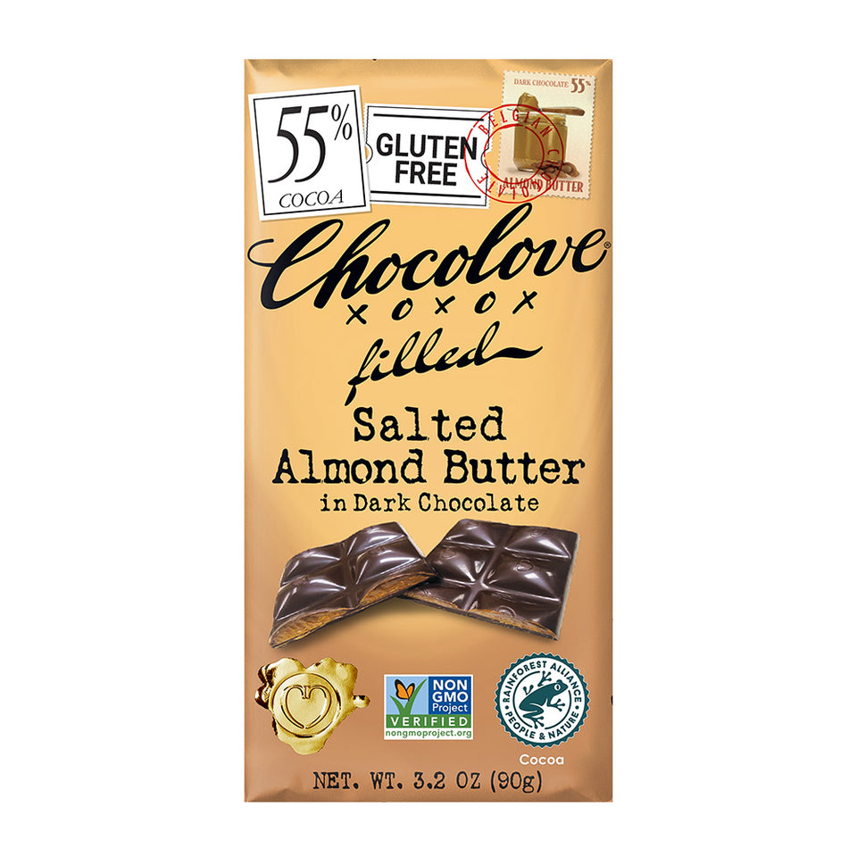チョコラブ_フィールド ソルテッドアーモンドバター ダークチョコレート 90g