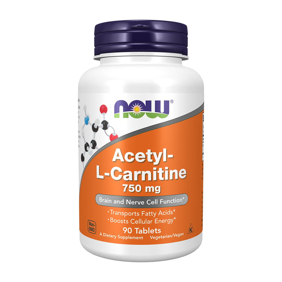 나우푸드_Acetyl-L-Carnitine 750 mg, 90 Tablets