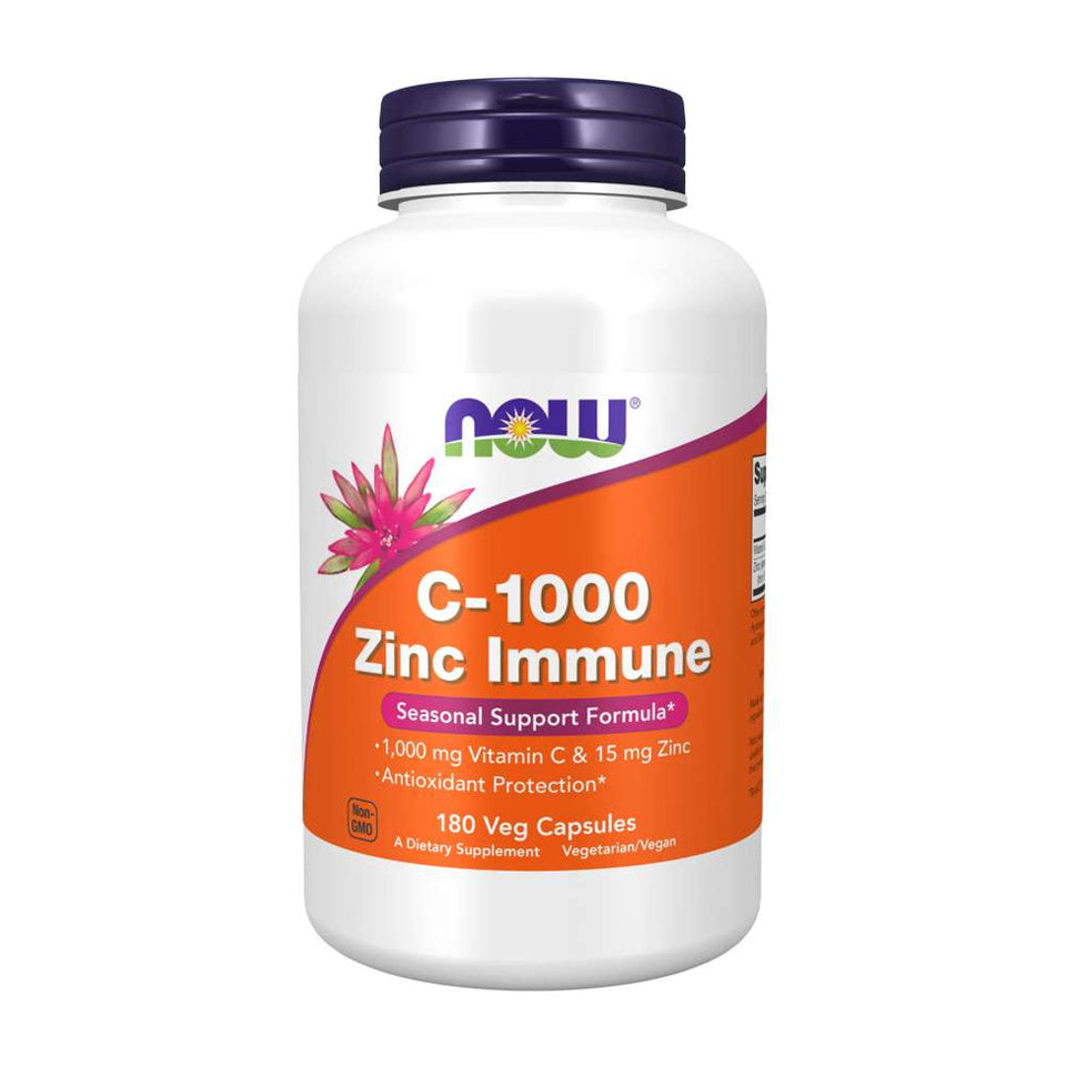 나우푸드_C-1000 Zinc Immune 180 Veg Capsules