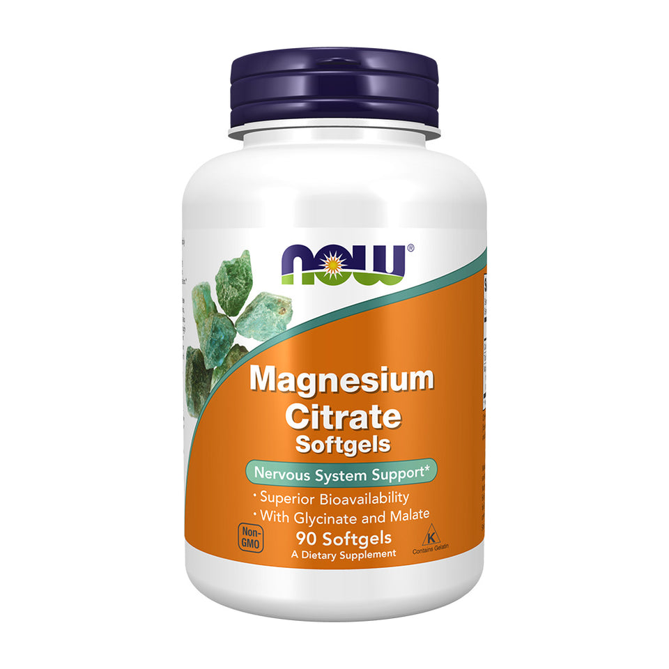 나우푸드_Magnesium Citrate Softgels, 90 Softgels