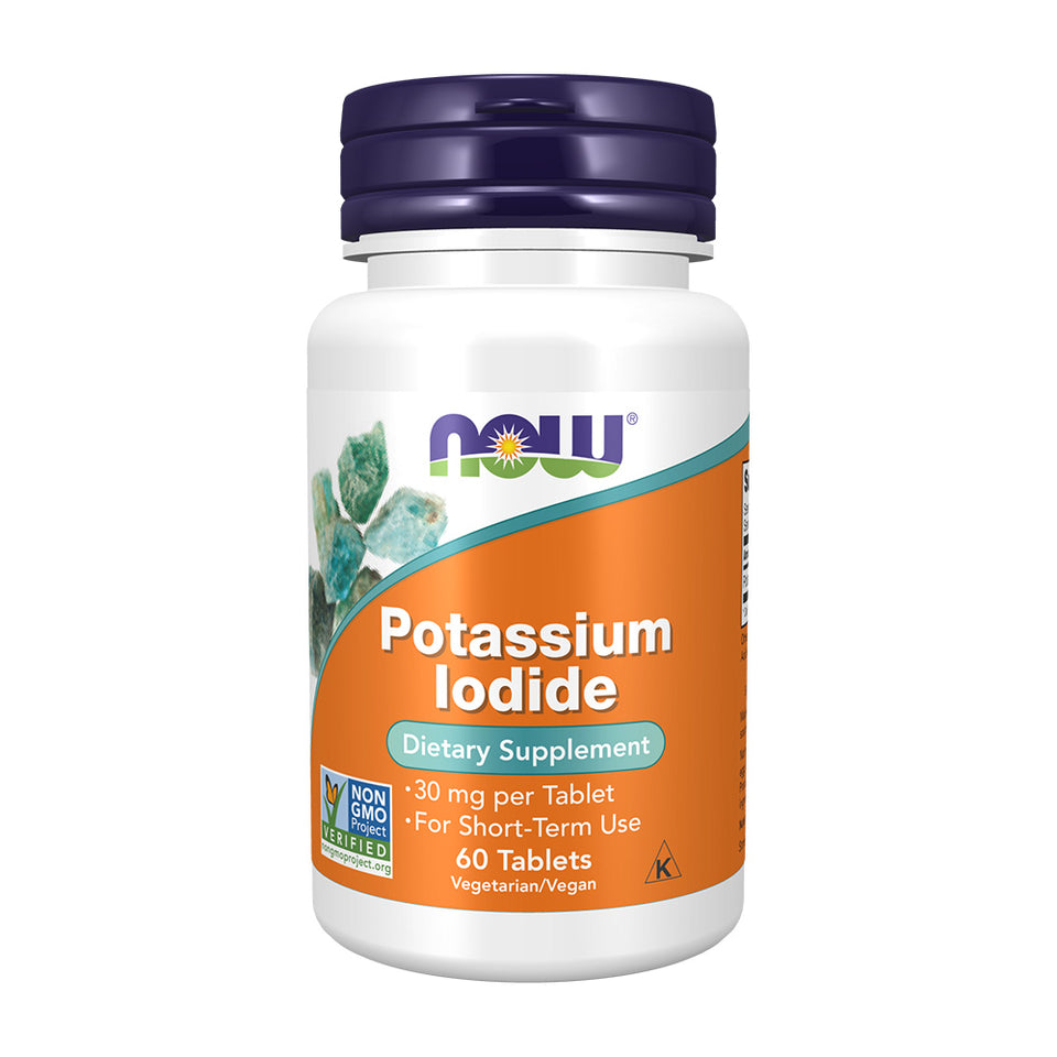 나우푸드_Potassium Iodide 30 mg, 60 Tablets