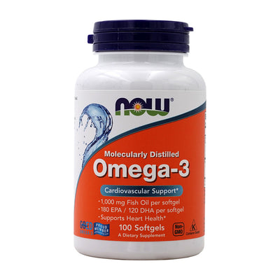 나우푸드_Molecularly Distilled Omega-3 100 Softgels