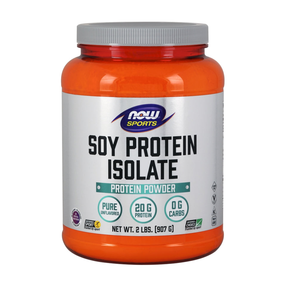 나우푸드_Sports, Soy Protein Isolate, Unflavored 2 lb