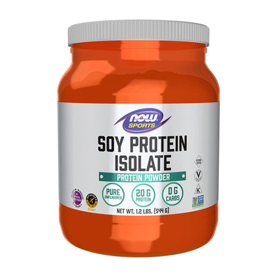 나우푸드_Sports Soy Protein Isolate Protein Powder Pure Unflavored, 1.2 lb