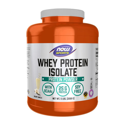 나우푸드_Sports Whey Protein Isolate Protein Powder Creamy Vanilla, 5 lb