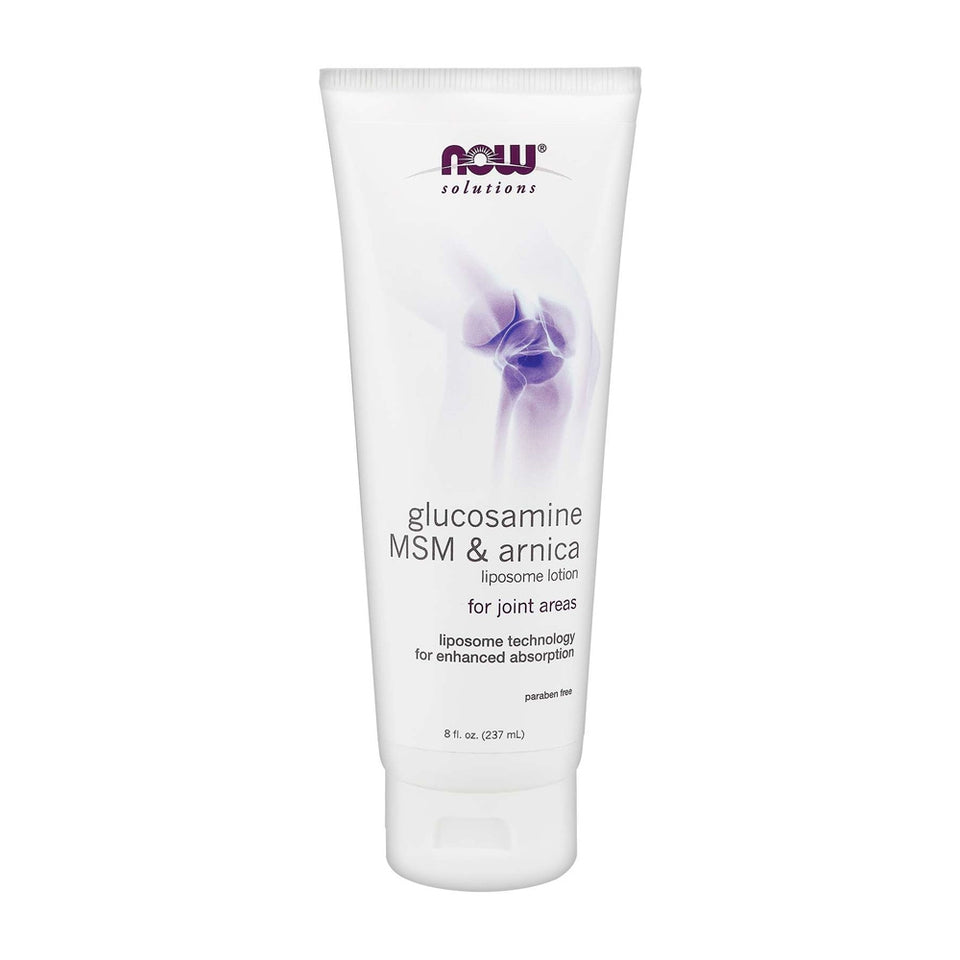 나우푸드_Solutions, Glucosamine, MSM & Arnica, Liposome Lotion 8 fl oz