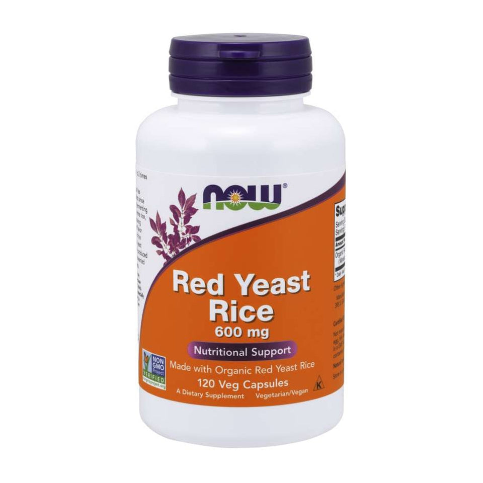 나우푸드_Red Yeast Rice 600 mg 120 Veg Capsules