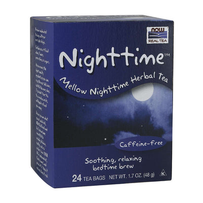 나우푸드_Real Tea, Nighttime Herbal Tea, Caffeine-Free 24 Tea Bags