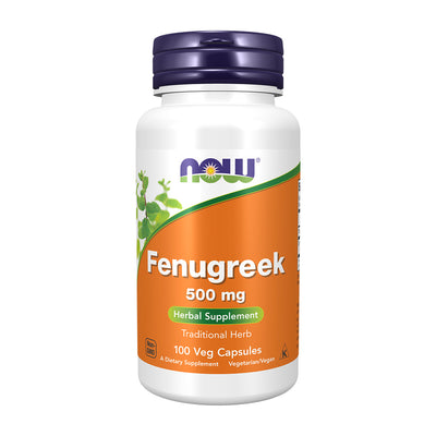 나우푸드_Fenugreek 500 mg, 100 Veg Capsules