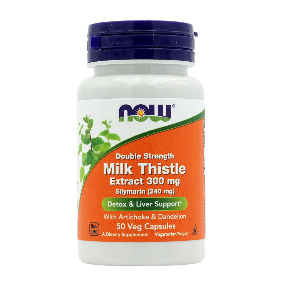 나우푸드_Double Strength Milk Thistle Extract 300 mg, 50 Veg Capsules