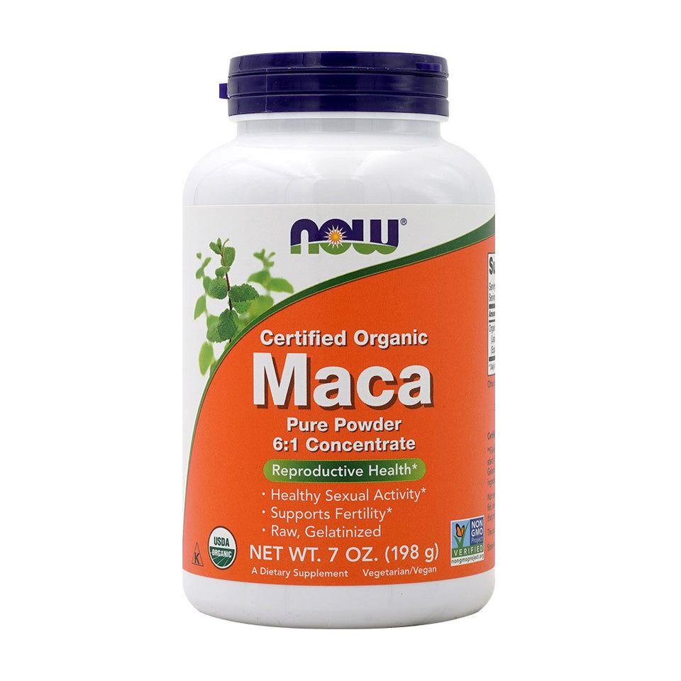 나우푸드_Certified Organic Maca Pure Powder 6:1 Concentrate, 7 oz