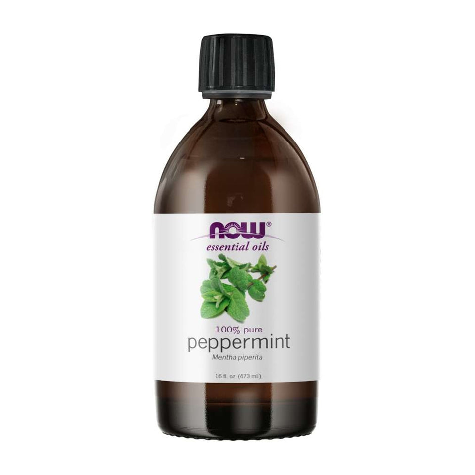 나우푸드_Essential Oils, 100% Pure Peppermint 16 fl oz