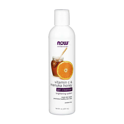 ナウフーズ_ソリューションズ、ビタミンC&マヌカハニー ジェルクレンザー 8 fl oz