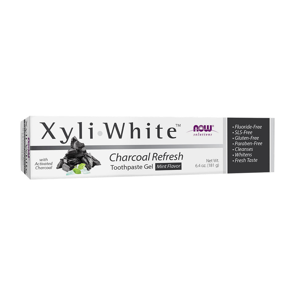 나우푸드_Solutions Xyli White Toothpaste Gel Mint Flavor, 6.4 oz