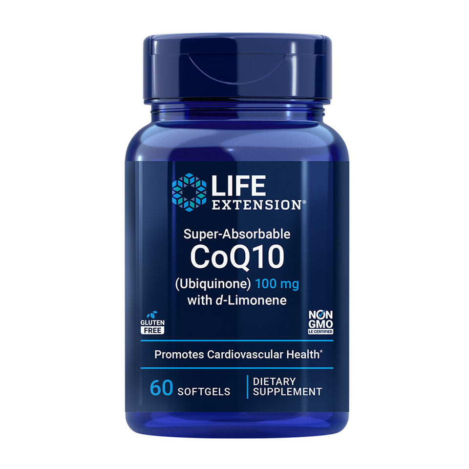 Life Extension_スーパーアブゾーバブルCoQ10 (ユビキノン) 100mg with D-リモネン、60ソフトジェル