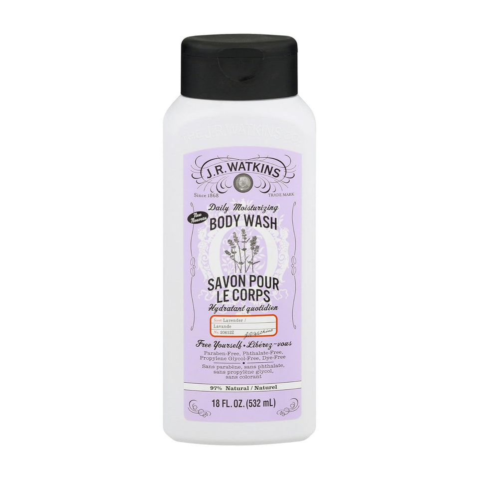 J.R.ワトキンス_デイリーモイスチャライジングボディウォッシュ、ラベンダー 532ml