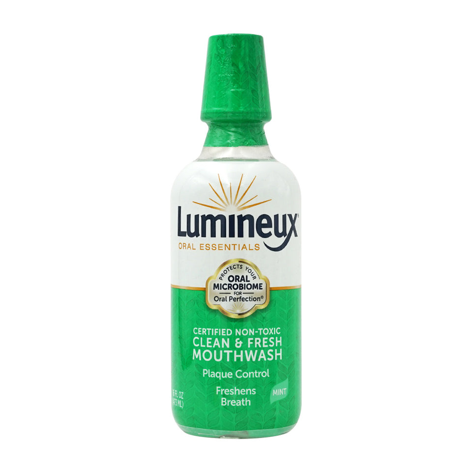 OraL essential_Luminux 認定 無毒クリーン&フレッシュマウスウォッシュミント、473ml