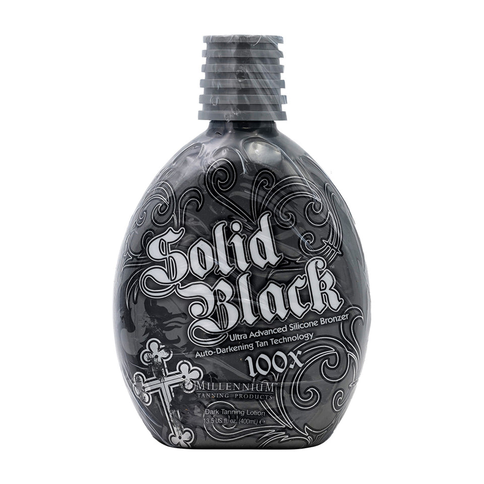ミレニアムタンニングプロダクト_ソリッドブラック、100 x ダークタンニングローション 400ml