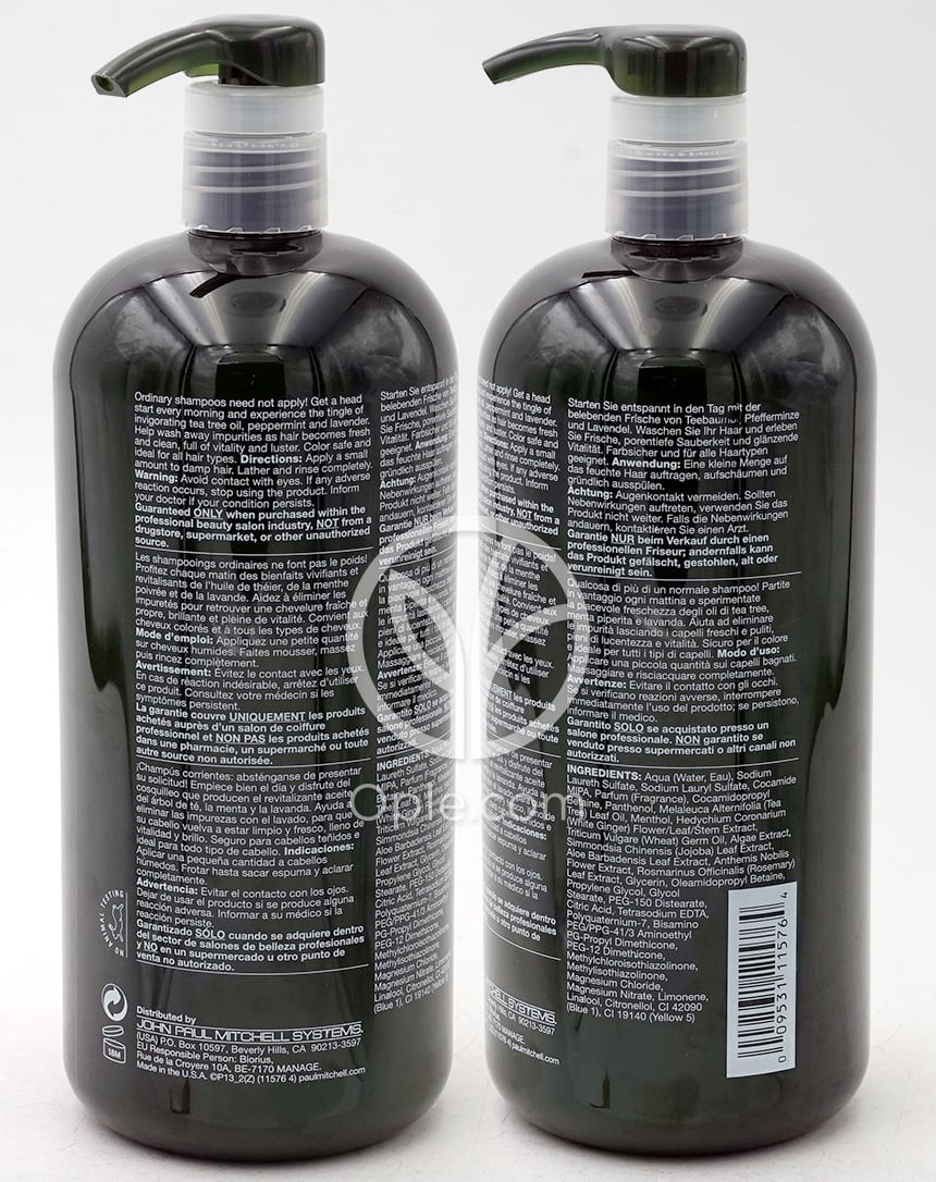 Tea Tree, Special Shampoo  33.8 fl oz — 후면