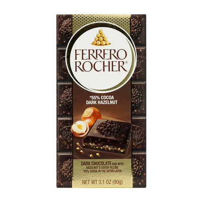 フェレロロシェ_55% カカオ ダークヘーゼルナッツチョコレートバー、90g