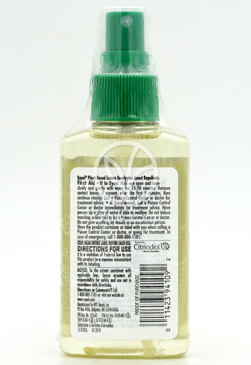 レペル_プラントベースド虫よけスプレー レモンユーカリDEETフリー、118ml — 후면
