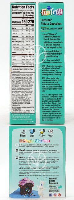 Funfetti Chocolate Cake & Cupcake Mix with Candy Bits,  15.25 oz