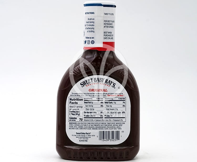 Original Barbecue Sauce  28 oz — 후면